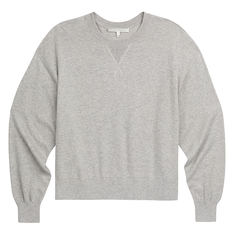 Grey Sweatshirt - Relaxed Flat